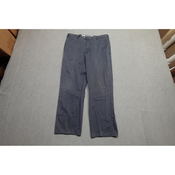 Peter Millar Chino Pants Mens 36x30 Blue Pima Cotton Straight Golf Preppy - Picture 2 of 10